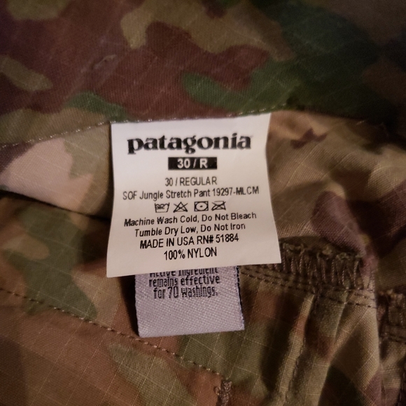 Patagonia SOF Jungle Pants, Stretch-Crotch, MultiCam, 30R. part# 19297-MLCM-30 - Picture 8 of 8